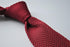 plain maroon skinny knitted tie with pointed end
